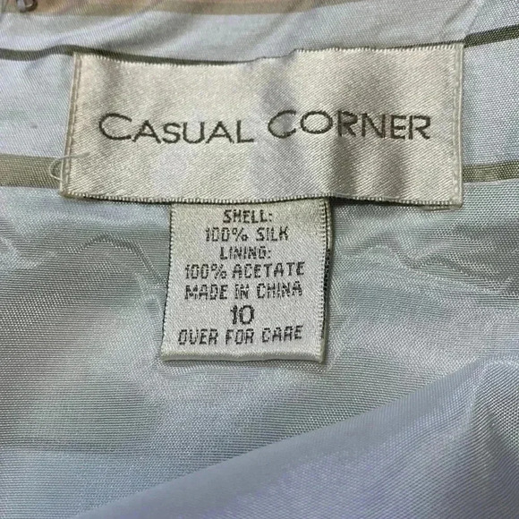 Casual Corner 100% Silk Sheath  Dress w Hidden Zipper - Picture 4 of 7